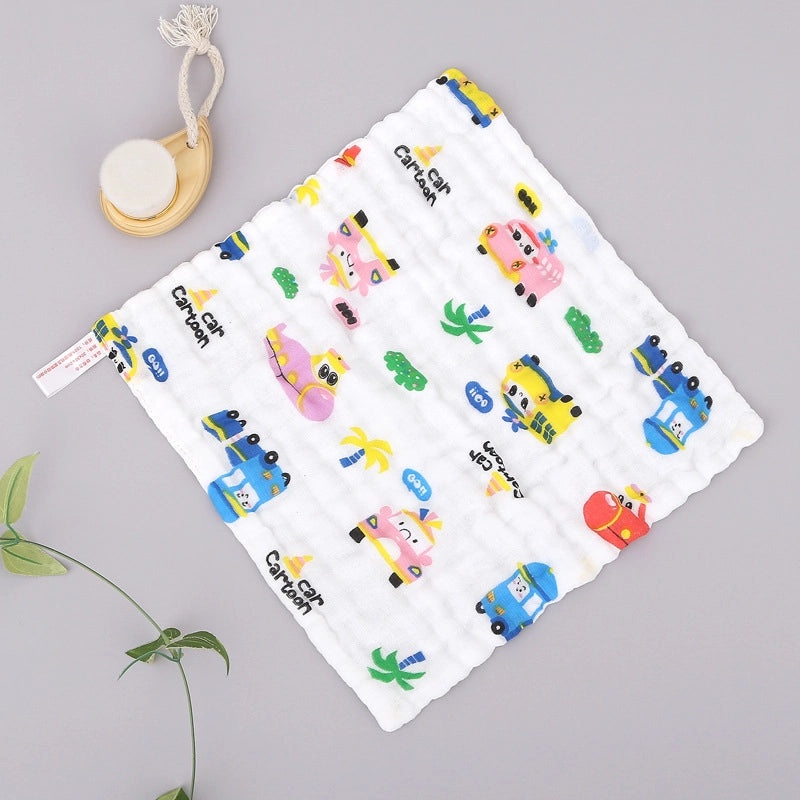 Adorable Cartoon Cotton Baby Burp Cloths Soft Absorbent Accessories for Newborns|Baby Accessories