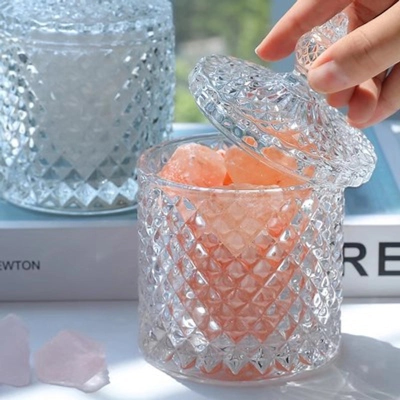 Elegant Solid Color Glass Aromatherapy Container | Home Fragrance Accessories