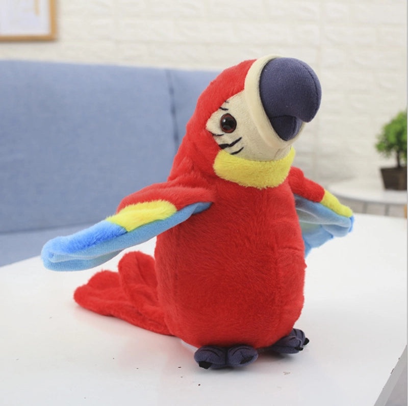 Interactive Electric Plush Parrot Toy with Recording and Talking Function | Toys & Games