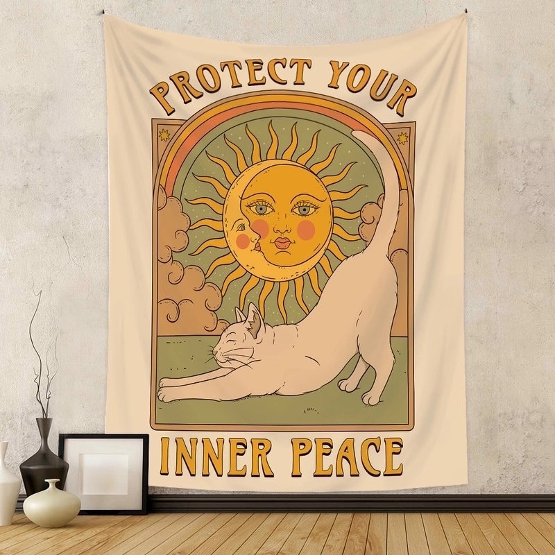 Classic Color Block Polyester Tapestry for Home Decor|Wall Hangings & Tapestries