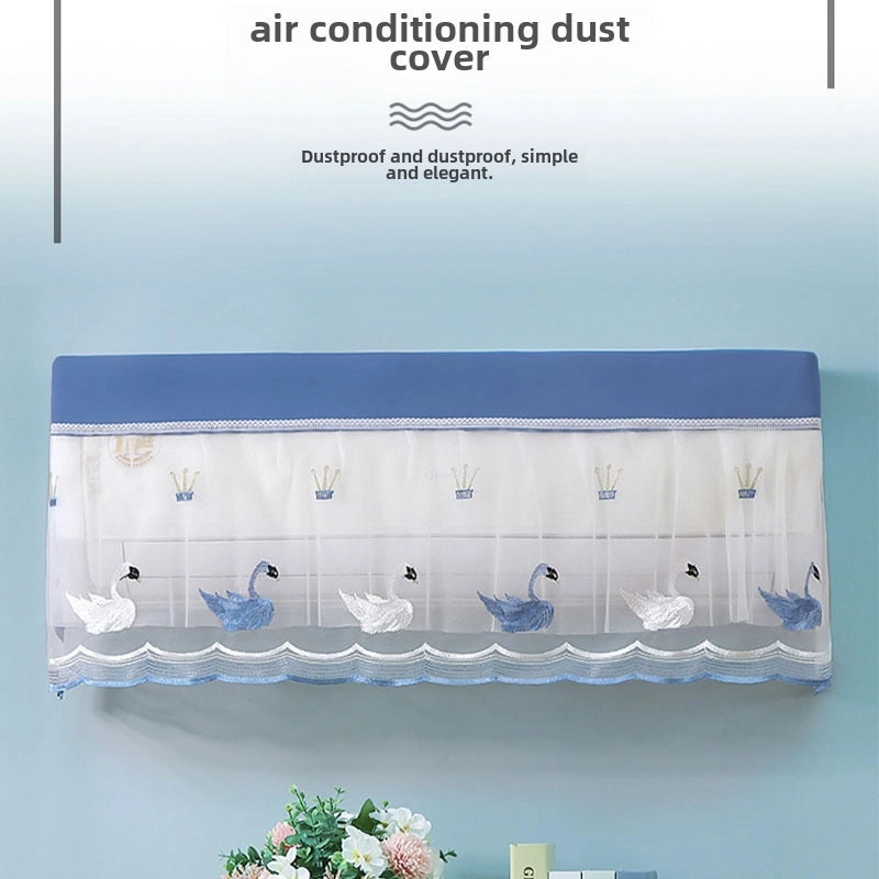 Air Conditioner Dust Cover Wind Shield Curtain Wall-mounted Machine Protector Windproof Dirt-resistant Fabric|Home Appliances Accessories