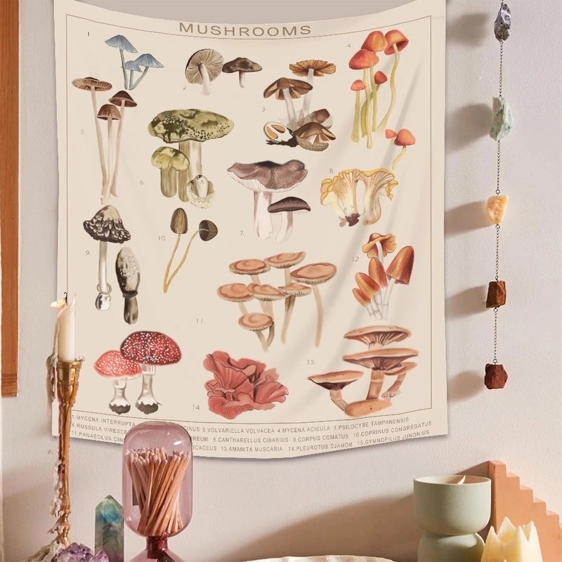 Vintage Floral Botanical Tapestry Wall Hanging|Home Decor & Wall Art