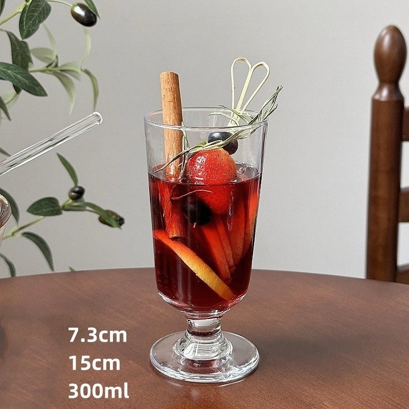 Elegant Solid Color Glass Wine Tumbler for Banquet & Daily Use