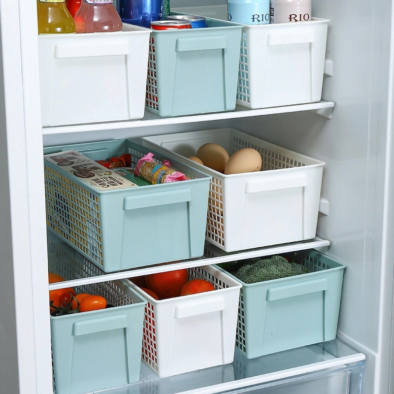 Plastic Rectangular Desktop Storage Basket for Snacks and Sundries | Home Storage & Organization