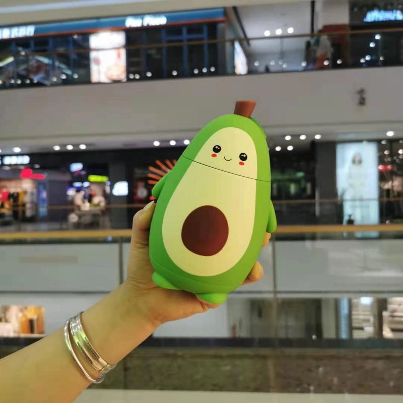 Creative Double Layer Avocado Glass Water Cup with Insulated Tea Holder and Portable Rope | Drinkware & Insulated Cups