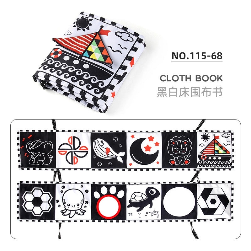 Soft Baby Fabric Book with Cartoon Designs|Baby Toys & Learning Books