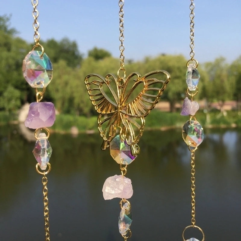 Moonlit Pastoral Crystal Wind Chime | Outdoor Decor