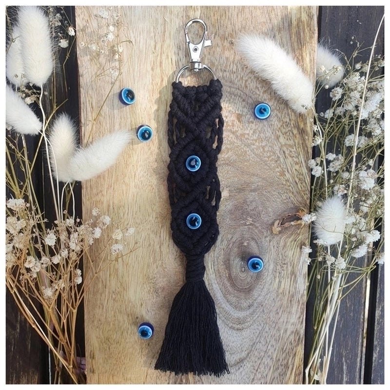Vintage Evil Eye Cotton Thread Hanging Decoration|Home Decor & Wall Art