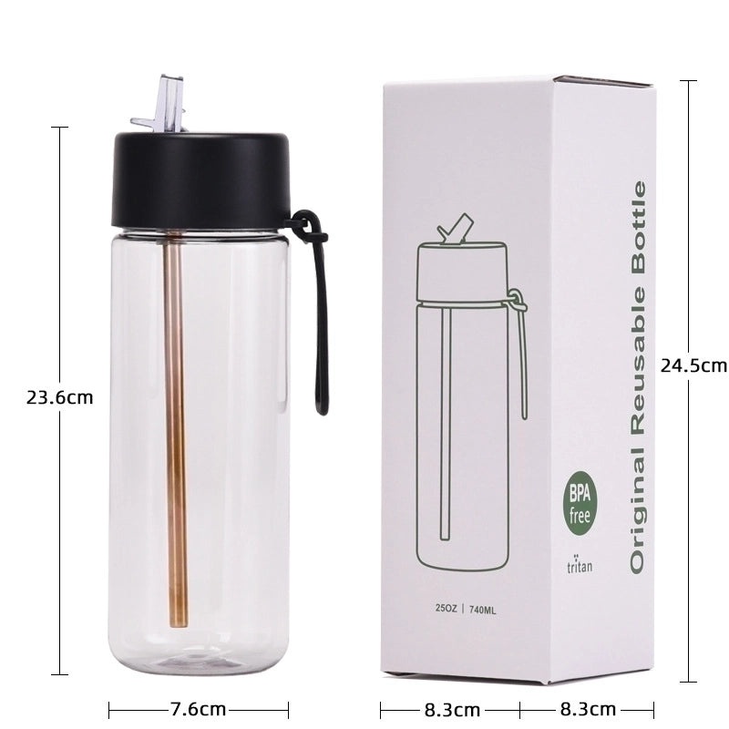 Stylish Solid Color Plastic Water Bottle for Everyday Use | Travel Accessories