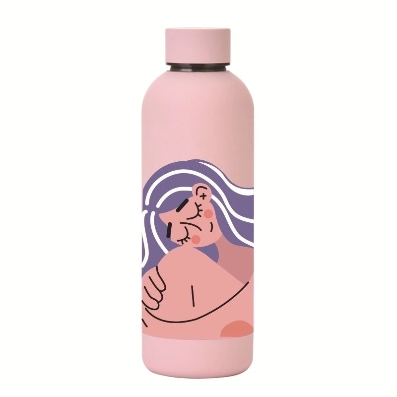 Cute Cartoon Stainless Steel Thermos Water Bottle | Drinkware & Tumblers