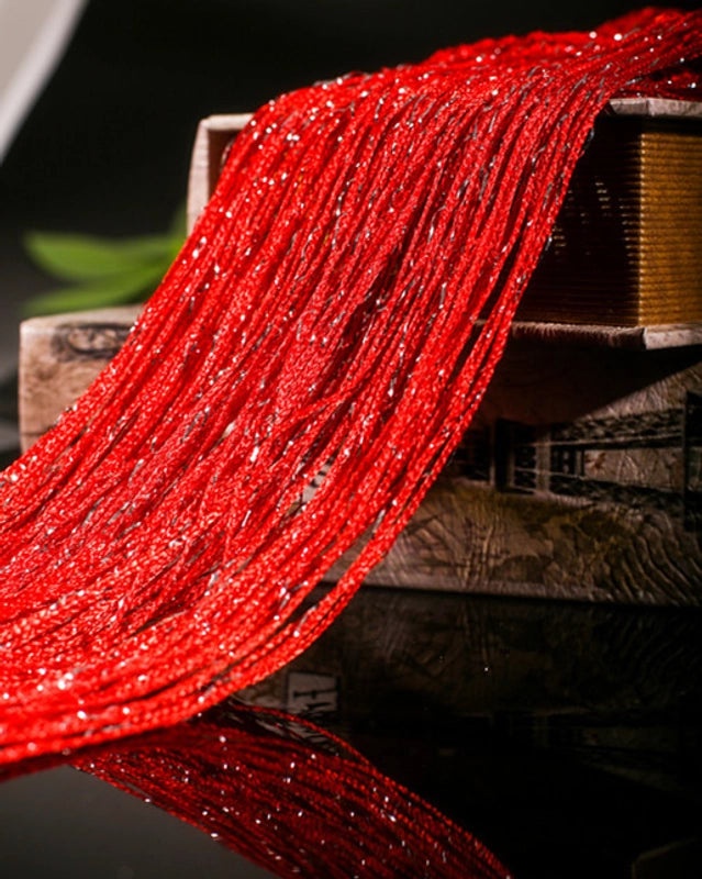 Korean Style Silver Thread Door Curtain 1x2M for Living Room Bedroom Partition Hanging Curtain|Home Decor Curtains