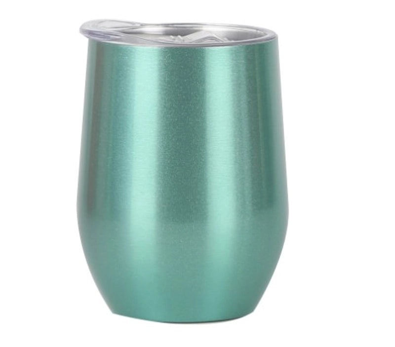 Stylish Stainless Steel Thermos Cup with Stripe and Solid Color Design | Drinkware & Thermoses