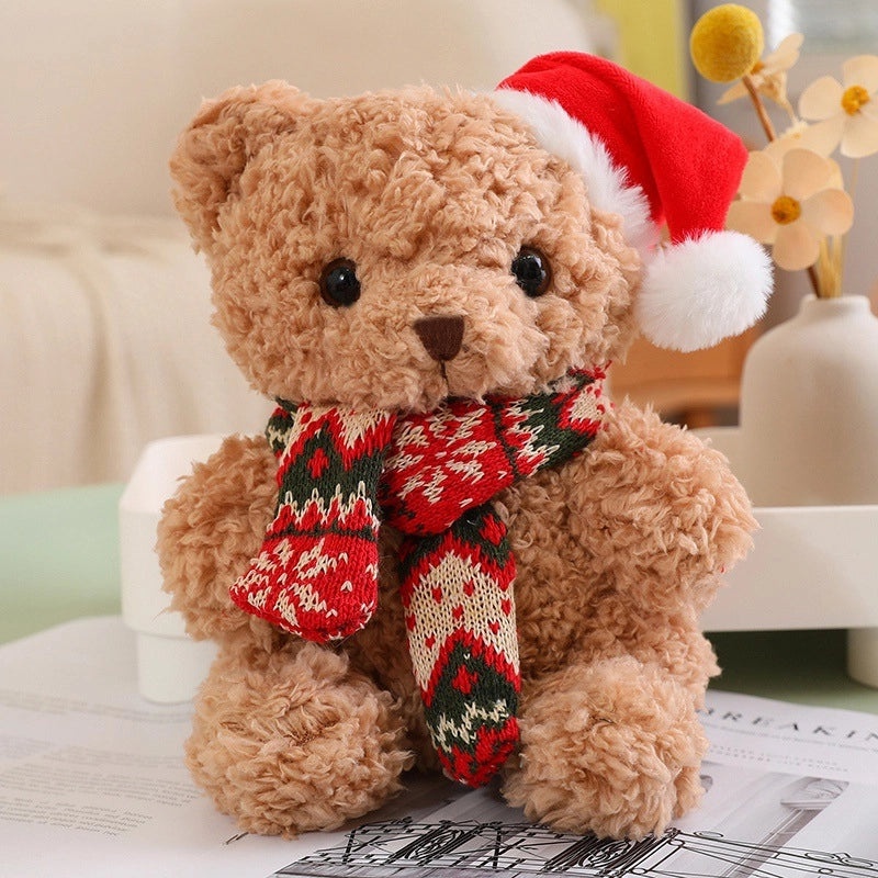 Christmas Plush Bear Stuffed Animal Soft PP Cotton Toy Gift for Kids|Stuffed Animals & Plush Toys