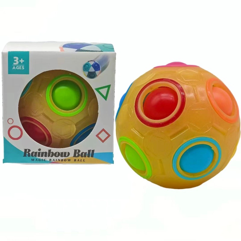 Puzzle Palm 12-Hole Football Puzzle Ball Puzzle Cube Glow Gyro Toy | Puzzle & Brain Teasers