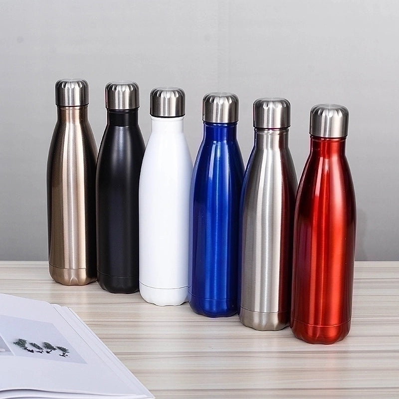 Stainless Steel Water Bottle Single Piece Casual Solid Color | Drinkware & Hydration
