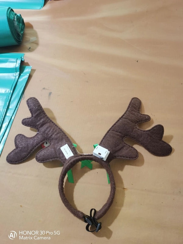 Ji Zizi Luminous Pet Hair Hoop Christmas Dog Cat Accessories Holiday Jewelry|Pet Accessories