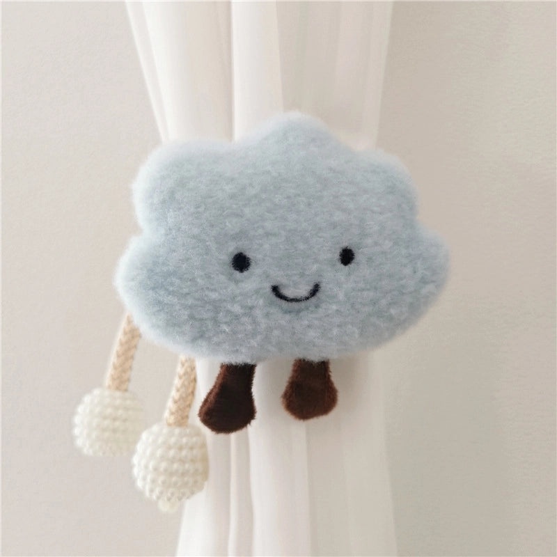 Adorable Cloud Pattern Polyester Curtain Tiebacks | Window Accessories