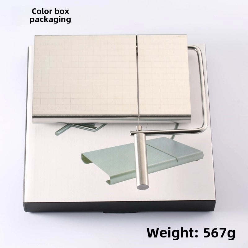 Multi-function Stainless Steel Cheese Slicer with Scale for Sausage, Ham, and Baking | Kitchen Tools & Accessories