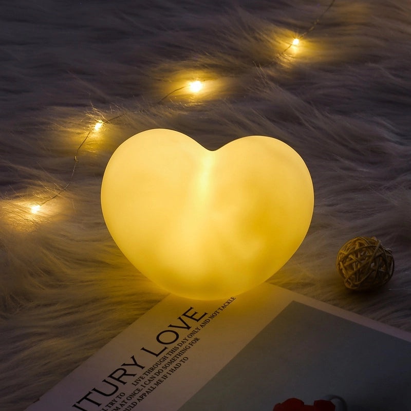 Romantic Heart-Shaped Nightlight for Girls | Valentine's Day Wedding Home Decor Gift | Creative Love Atmosphere Lamp | Holiday Present Light | Li