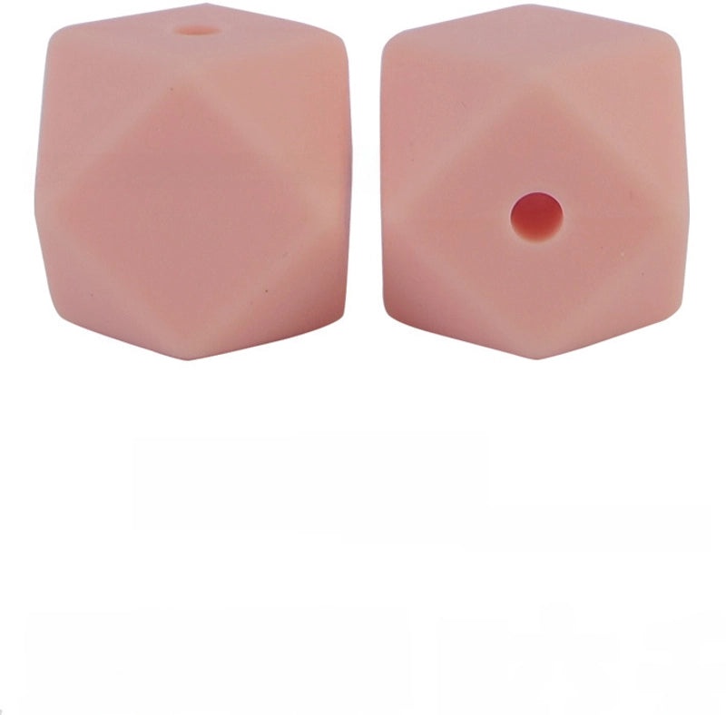 17mm Silicone Octagonal Beads for Pacifier Chains DIY Accessories | Baby & Mom Essentials