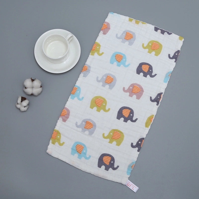 Adorable Cartoon Cotton Baby Burp Cloths Soft Absorbent Accessories for Newborns|Baby Accessories