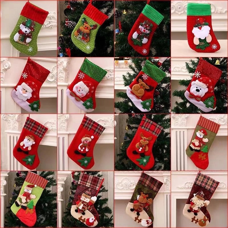 Christmas Gift Bag for Jewelry Candy Socks | Holiday Packaging & Decoration Accessories