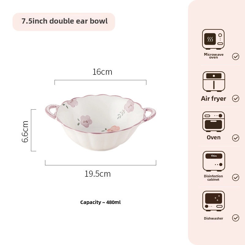 Purple Ceramic Bowl and Dish Set with Chopsticks | Kitchen & Dining