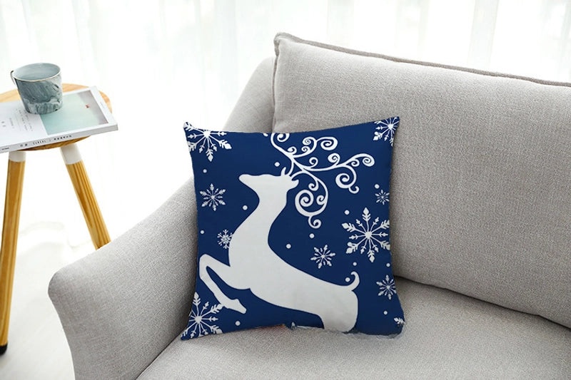 Christmas Velvet Car Pillow Cover Super Soft Sofa Cushion Case | Home Decor