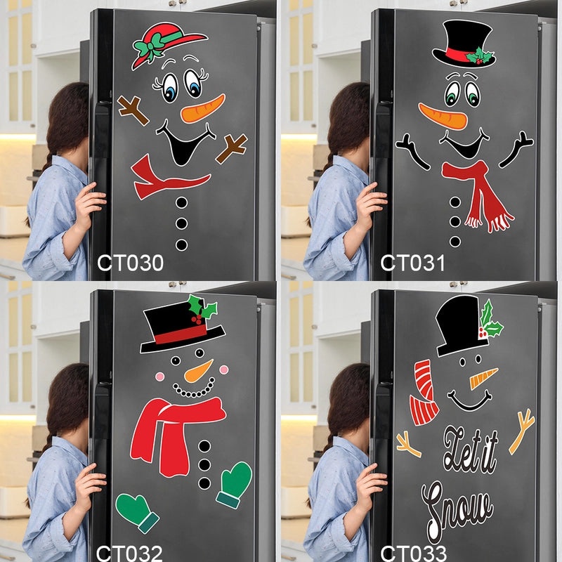 Christmas Snowman DIY Waterproof Magnetic Fridge Decoration|Home Decor & Kitchen Accessories