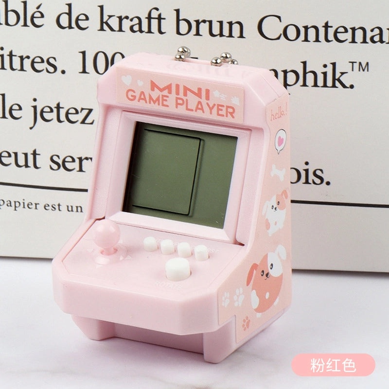 20 Retro Arcade Machine Keychain Set Mini Handheld Game Console Pendant Schoolbag Toy Gift|Accessories & Keychains