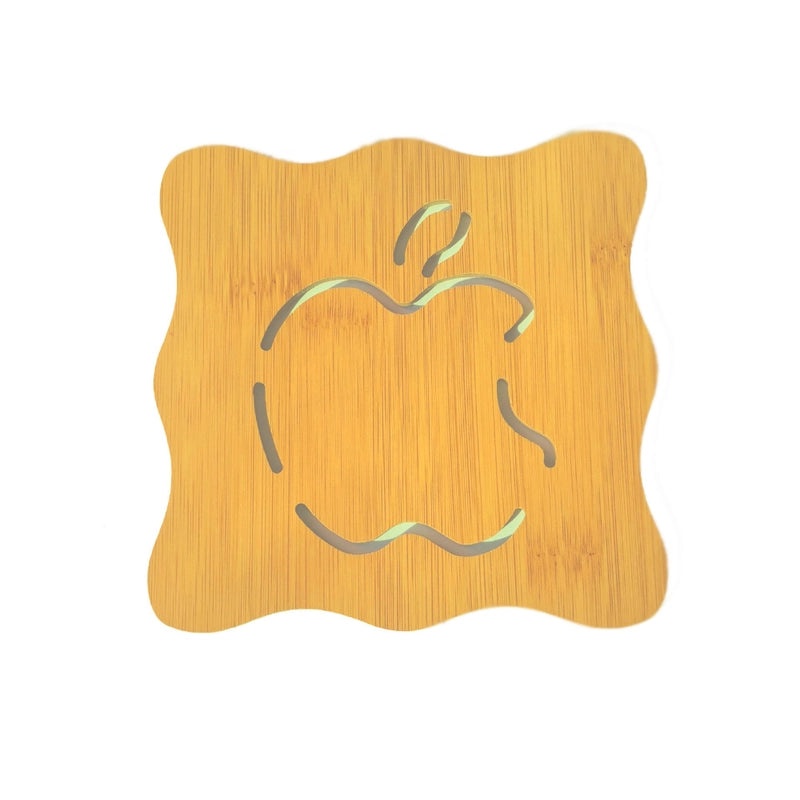 Cartoon Wooden Heat-Resistant Dining Table Mat Non-Slip Pot Holder Creative Cute Tea Coaster Cushion|Kitchen & Dining Accessories