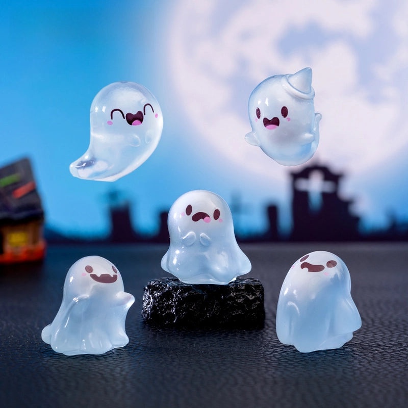 Luminous Mini Halloween Ghost Doll Ornament Cute Micro Landscape Desktop Decoration|Home Decor Accessories