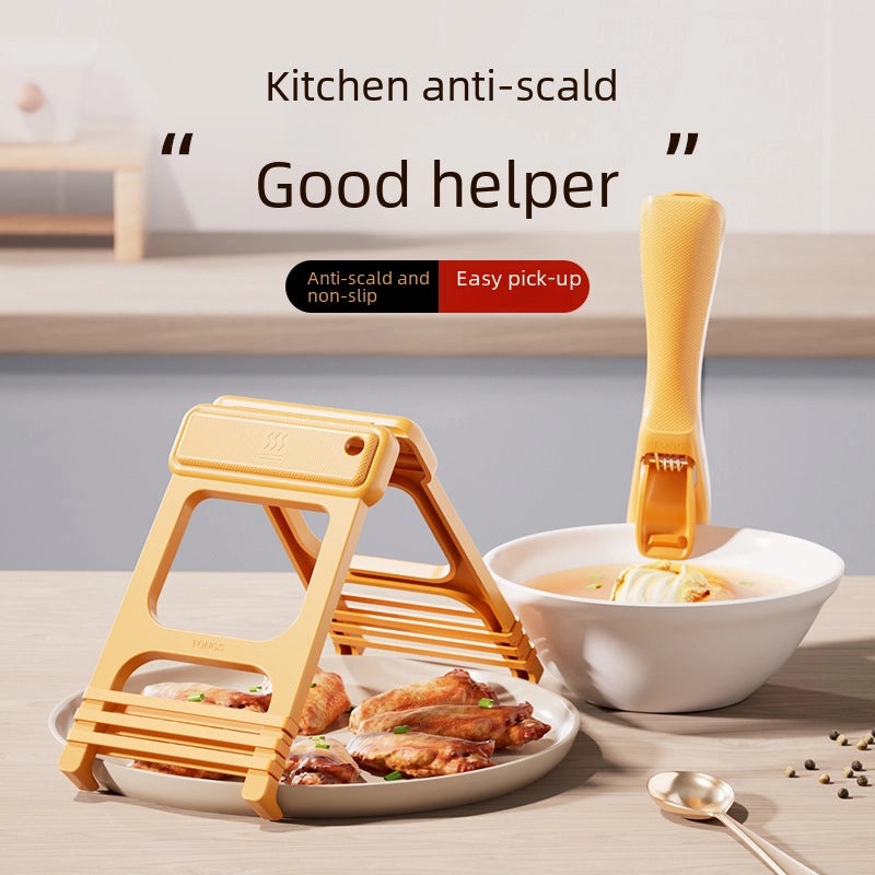 Silicone Anti-Scald Bowl and Plate Holder Clip High Temp Resistant Non-Slip Kitchen Tool|Kitchen Accessories