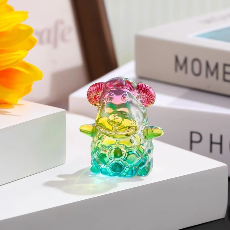 Charming Minimalist Animal Glass Ornaments|Home Decor