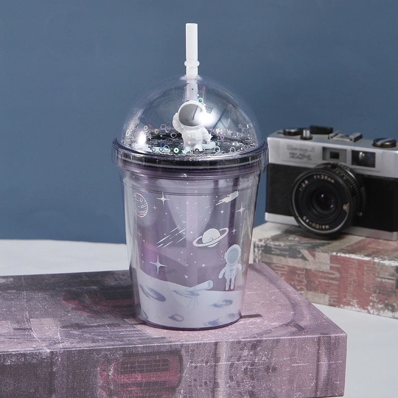 Cartoon Style Plastic Water Bottle for Everyday Use | Drinkware & Bottles