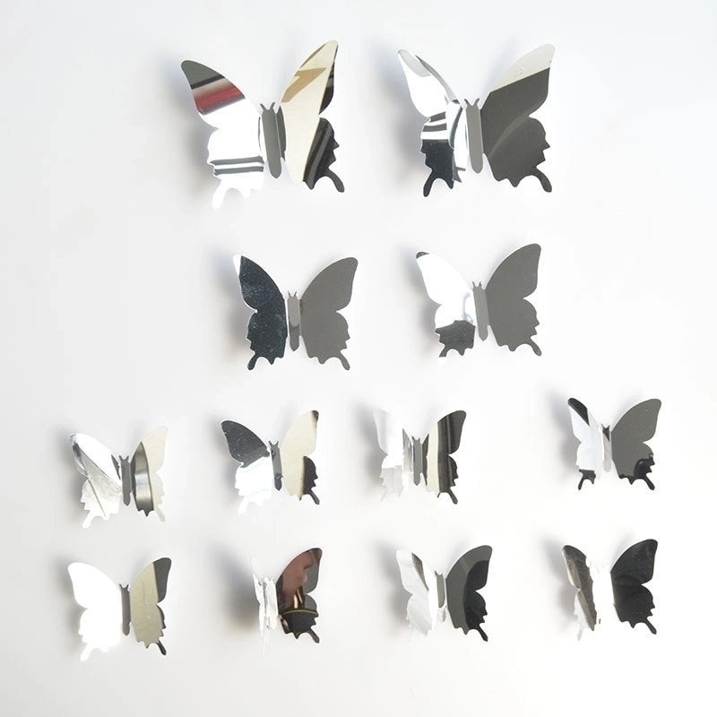 3D Butterfly Mirror Wall Stickers for Bedroom Decoration | Home Decor