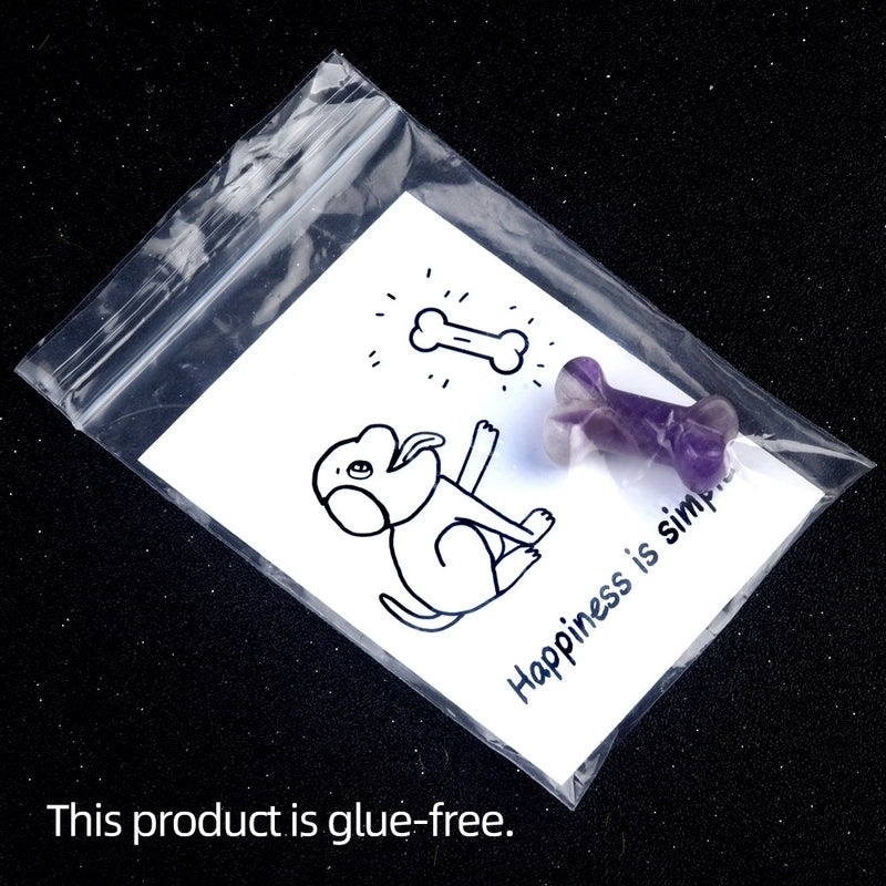 Minimalist Dog Bone Agate Pendant Unisex Jewelry Natural Stone Gemstone Accessories|Jewelry & Accessories