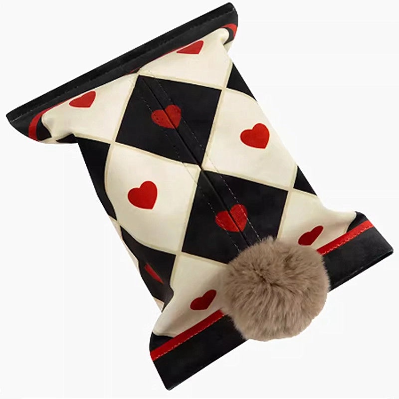 Plush Heart-Shaped Tissue Box Holder Minimalist Home Decor|Home Decor