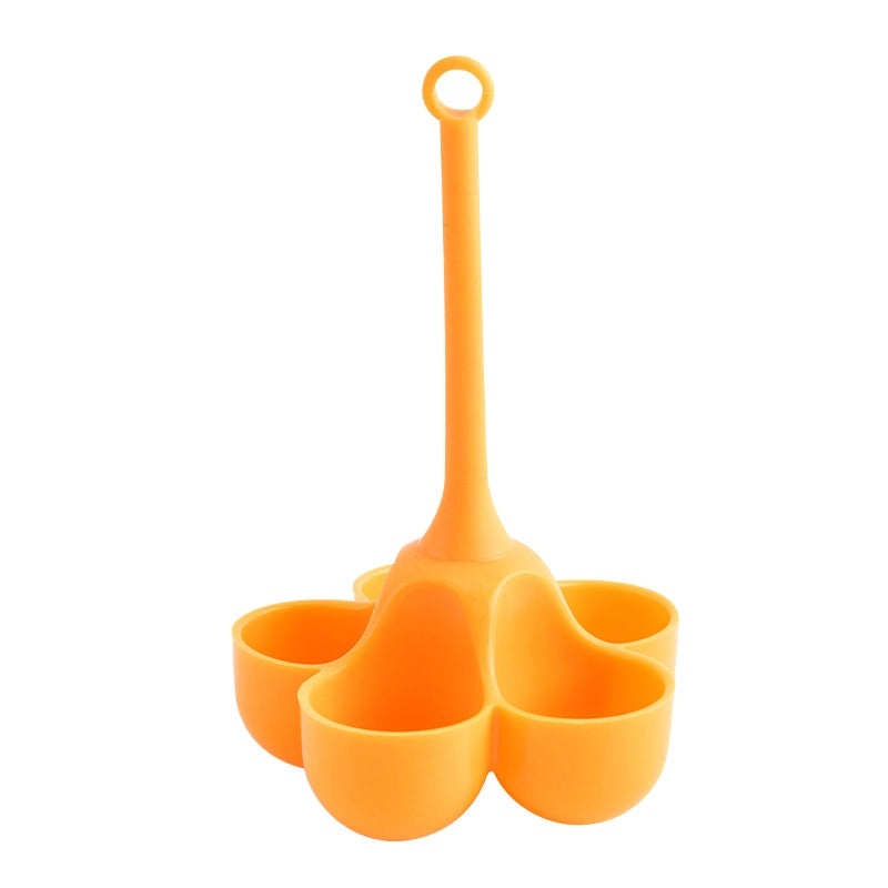 Creative 5-Hole Silicone Egg Cooker High Temperature Resistant Food Grade Egg Steamer for Kids Complementary Meals | Kitchen Tools & Accessories
