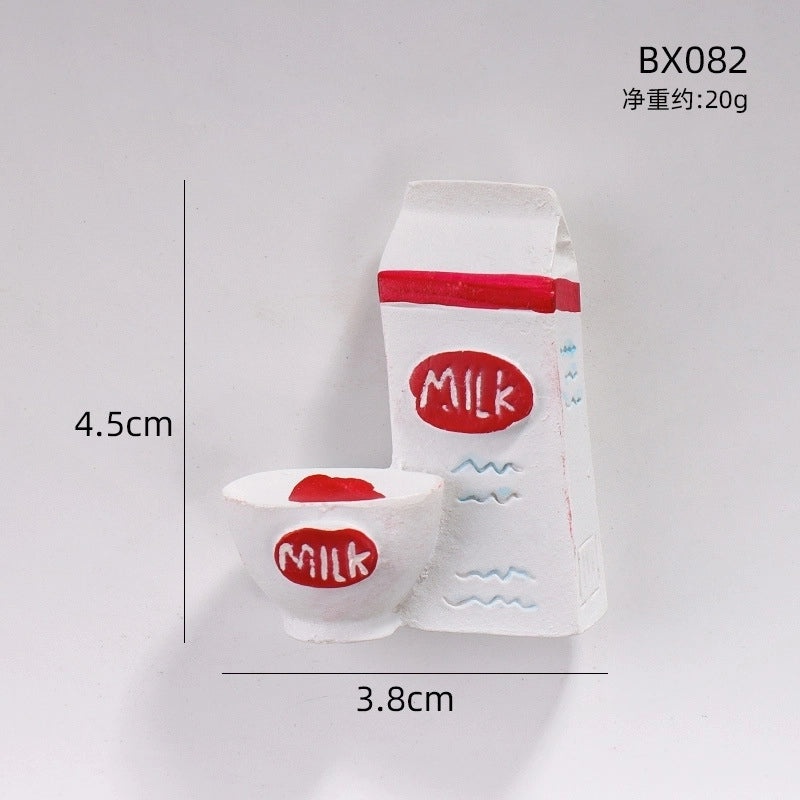 Cartoon Food Resin Fridge Magnet Cute Kitchen Decoration|Home & Living Accessories