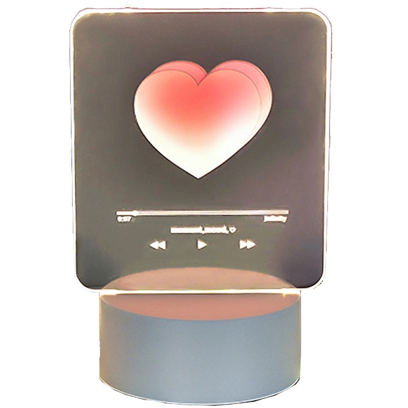 Creative LED Atmosphere Night Light Kids Gift 3D Table Lamp with Custom Logo Lettering|Home Decor & Lighting