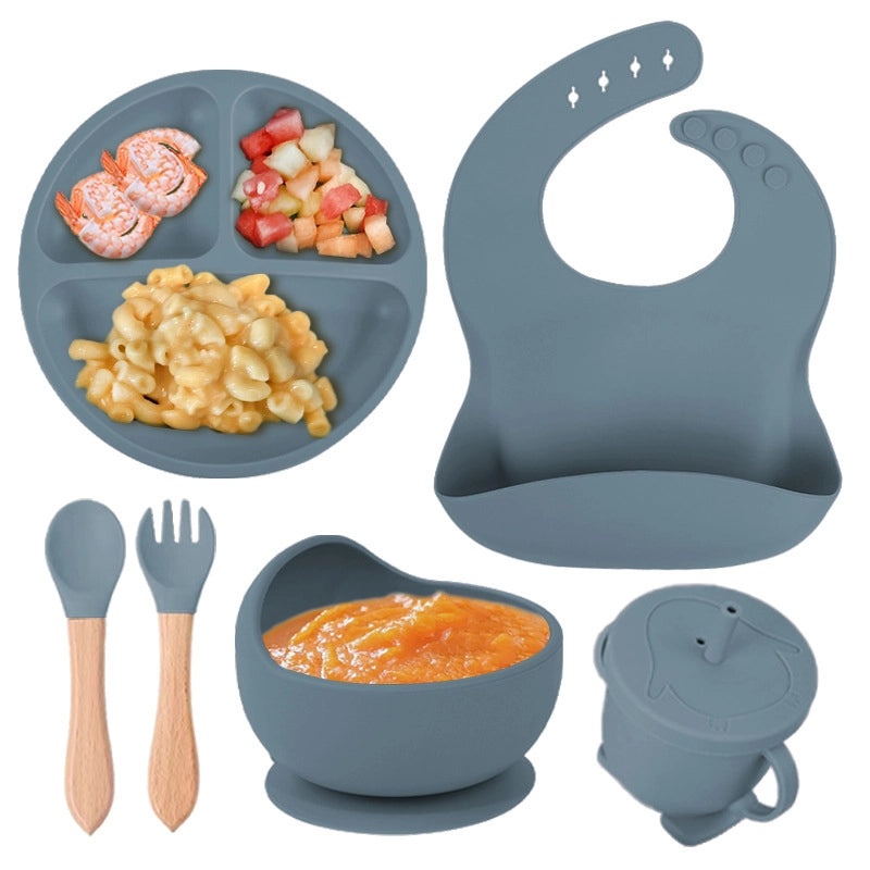 Baby Silicone Tableware Set for Toddlers | Baby Feeding Supplies