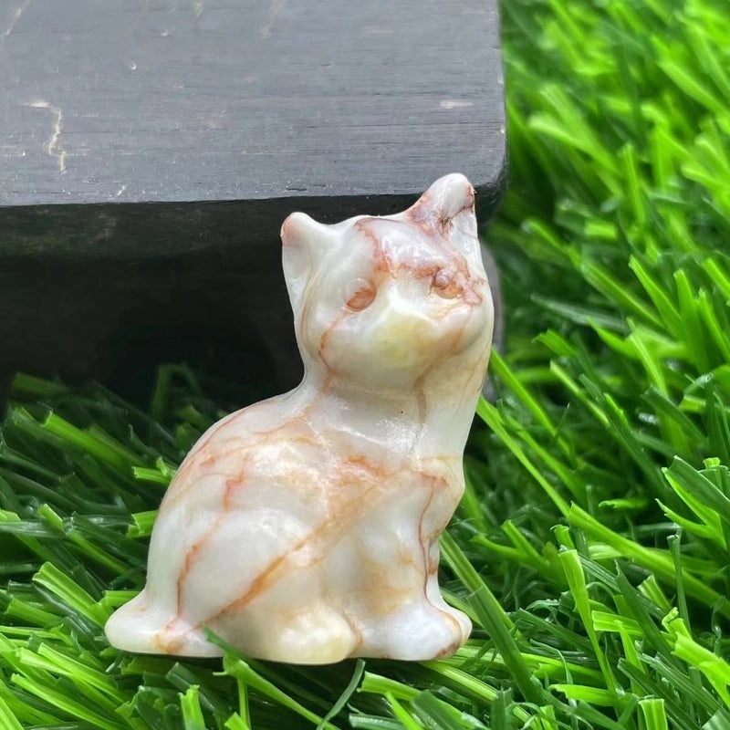 Adorable Gemstone Animal Figurines Decorative Artificial Ornaments|Home Decor