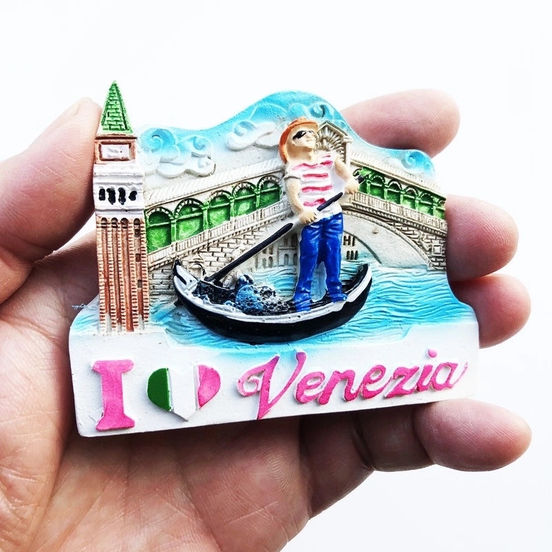 3-Piece Retro Streetwear Color Block Synthetic Resin Magnets Set|Home Decor & Magnets