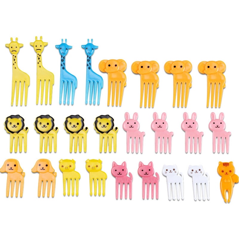 Cartoon Fruit Mini Fork Japanese Style Cute Kids Snack Pick|Kitchen & Dining Accessories
