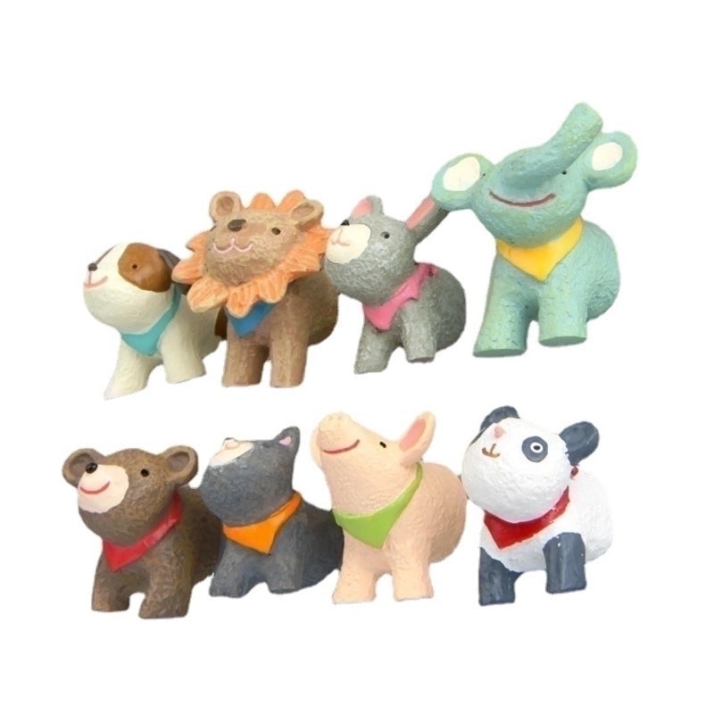 Cute Cartoon Animal Resin Figure | Decorative Accessories
