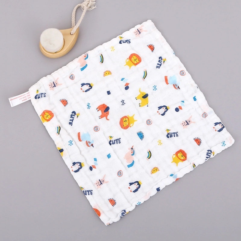 Adorable Cartoon Cotton Baby Burp Cloths Soft Absorbent Accessories for Newborns|Baby Accessories