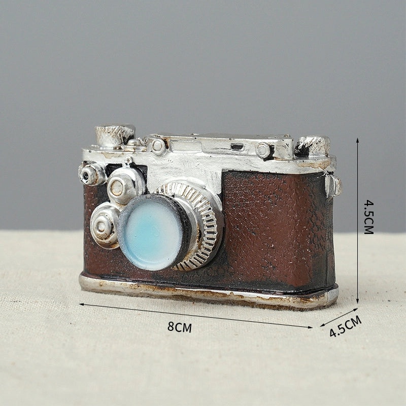 Vintage Camera Digital Phone Resin Figurine | Home Decor & Collectibles