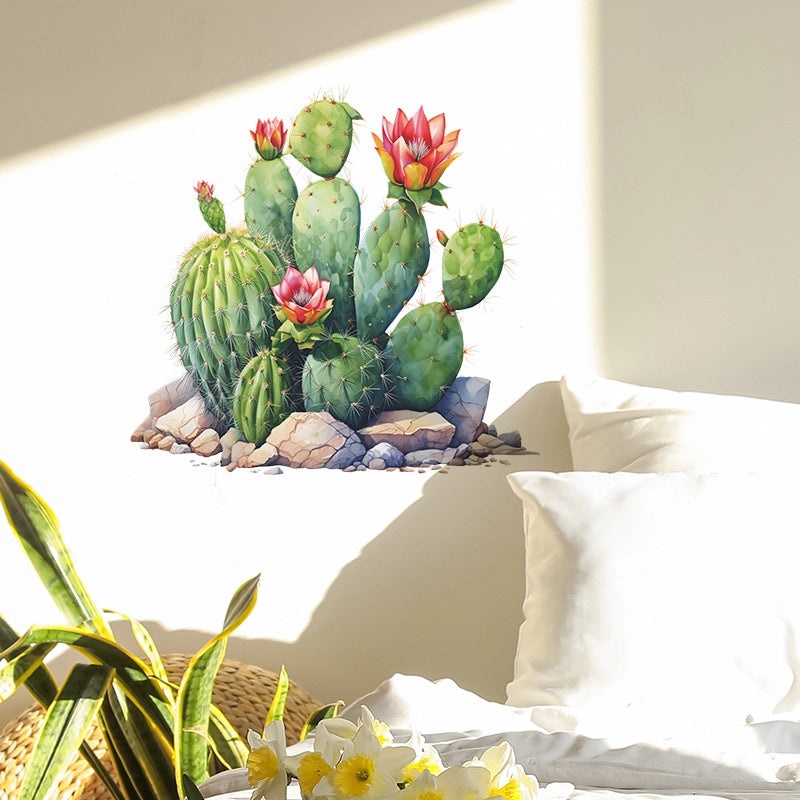 Pastoral Cactus PVC Wall Decal for Home Decor|Wall Stickers & Decals