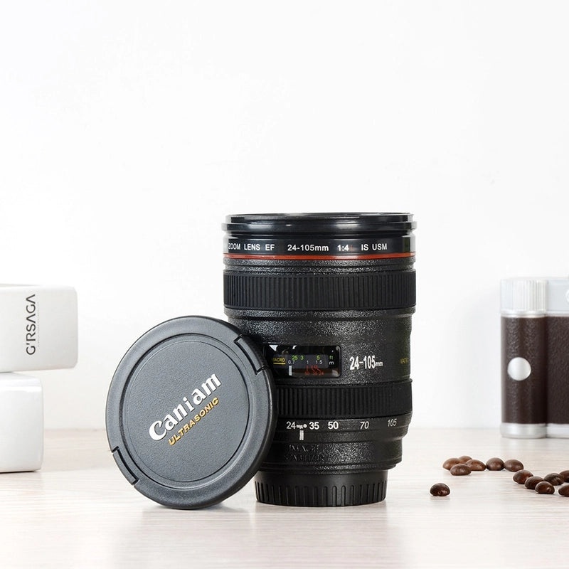 Casual SLR Lens Stainless Steel Travel Mug ABS Material | Drinkware & Mugs